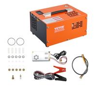 VEVOR Compressore d'Aria 30MPa PCP Portatile Convertitore Esterno Spegnimento Manuale DC 12V/AC 230V, Compressore d'Aria Portatile ad Alta Pressione Senza Acqua Senza Olio per Pistola Aria Compressa