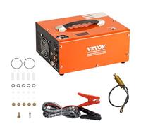 VEVOR Compressore d'Aria 30MPa PCP Portatile Convertitore Integrato Spegnimento Manuale DC 12V/AC 230V, Compressore d'Aria Portatile ad Alta Pressione Senza Acqua Senza Olio Portatile 500W Integrato
