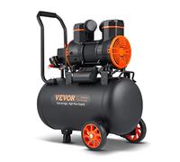 VEVOR Compressore d'Aria 35L Portatile Senza Olio Motore 1800W Velocità 2800 giri/min per Aerografo Inchiodatura, Compressore d'Aria a Secco Portatile Rumore 70dB 2 Silenziatori Temperatura -50℃ - 40℃