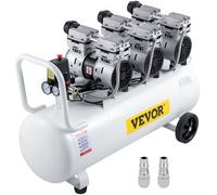 VEVOR Compressore d'Aria Senza Olio Ultra Silenzioso da 21 Galloni, Compressore Silenziato, Compressore d'Aria 2200 W, Rumorosità meno 58 dB, Compressore d'aria Portatile Senza Olio