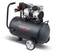VEVOR Compressore d'Aria, Serbatoio in Acciaio 30 L Compressore d'Aria Senza Olio, Compressore Portatile Ultra Silenzioso da 80 dB per Riparazioni Auto, Gonfiaggio Pneumatici, Verniciatura a Spruzzo