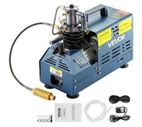 VEVOR Compressore Elettrico ad Alta Pressione 1800W Pompa ad Aria Compressa 4500 PSI 30 MPA, Compressore per Carabine Bombole Subacquee, Bombole di Paintball Arresto Automatico