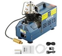 VEVOR Compressore Elettrico ad Alta Pressione 1800W, Pompa ad Aria Compressa Arresto Manuale 4500 PSI, Adatta per Bombole Subacquee, Carabine PCP, Bombole di Paintball