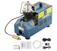 VEVOR Compressore Elettrico ad Alta Pressione 1800W, Pompa ad Aria Compressa Arresto Manuale 4500 PSI, Adatta per Bombole Subacquee, Carabine PCP, Bombole di Paintball