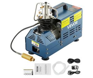 VEVOR Compressore Elettrico ad Alta Pressione 1800W, Pompa ad Aria Compressa Arresto Manuale 4500 PSI, Adatta per Bombole Subacquee, Carabine PCP, Bombole di Paintball