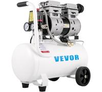 VEVOR Compressore Silenzioso 750W, Compressore d'Aria Oil-free 25 L, Pressione 8 Bar, Compressore d'Aria Silenzioso 220V, Compressore Aria Portatile, per Esigenze di Gonfiaggio
