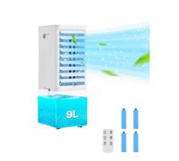 VEVOR Condizionatore Portatile Mini Ventilatore d'Aria Evaporativo Portatile 550 CFM, Mini Condizionatore d'Aria Timer Intelligente 12H, 2 Contenitori per Ghiaccio, Raffreddatore Portatile Casa