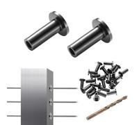 VEVOR Confezione da 101 manicotti protettivi in acciaio inox T316 per ringhiera per cavi in fune metallica da 1/8", balaustra fai-da-te T316 di grado marino, nero