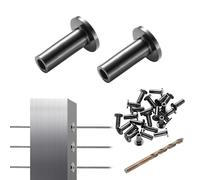 VEVOR Confezione da 101 manicotti protettivi in acciaio inox T316 per ringhiera per cavi in fune metallica da 1/8", balaustra fai-da-te T316 di grado marino, nero