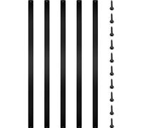 VEVOR Confezione da 16 colonnine per terrazze in metallo, 29,5 x 1 pollice, incluse viti, realizzate in lega di alluminio per terrazze in legno e composito, design elegante per scale e portici esterni