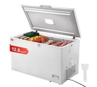 VEVOR Congelatore a pozzetto 345 L, Grande congelatore Indipendente con 4 cestelli rimovibili, Porta superiore aperta con coperchio, Temperatura regolabile su 7 livelli, Ristorante di casa