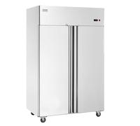 VEVOR Congelatore Commerciale 1382 x 800 x 2110 mm Congelatore Verticale a 2 Porte 1252 L in Acciaio Inossidabile con Sbrinamento Automatico, 6 Ripiani Regolabili, Controllo Temperatura -25 a -15°C