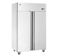 VEVOR Congelatore Commerciale 1382 x 800 x 2110 mm Congelatore Verticale a 2 Porte 1252 L in Acciaio Inossidabile con Sbrinamento Automatico, 6 Ripiani Regolabili, Controllo Temperatura -25 a -15°C