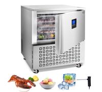 VEVOR Congelatore per Cucina Commerciale 114L 5 Vassoi Frutti di Mare 4 Modi