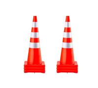 VEVOR Coni di Sicurezza, 6 x 36" Coni Traffico, Coni Traffico con Collari Riflettenti con Base Pesata Utilizzati per il Controllo del Traffico, Parcheggio Stradale e Miglioramento della Scuola