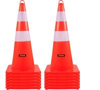 VEVOR Coni di sicurezza Coni stradali 12 x 28" Collari riflettenti arancioni