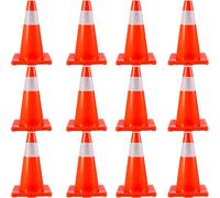 VEVOR Set di coni stradali per controllo traffico base in PVC 12 pezzi