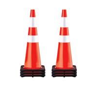 VEVOR Coni per Sicurezza Traffico 6 Coni per Parcheggio in PVC da 36"