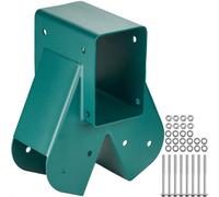 VEVOR Connettore Metallo Altalena, Attrezzatura di Connettore per Altalena in Acciaio al Carbonio Supporto Medio per Trave in Legno Palo Accessori di Montaggio 10,2x10,2cm, Trave 10,2x15,2cm Verde