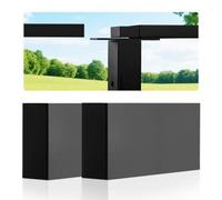 VEVOR Connettore per Ringhiera con Cavo, Confezione da 2, Raccordo Invisibile per Ringhiera Rettangolare per Scale Balconi, POM, Forma Piatta, per Uso Interno, Esterno, Nero Opaco