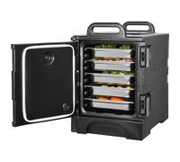 VEVOR Contenitore per Alimenti Isolato 75L Scaldavivande per Catering Nero