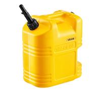 VEVOR Contenitore per Carburante 19 L, Serbatoio per Benzina con Beccuccio e Scala Trasparente, Portata Massima 0,25L/s, per la Maggior Parte di Auto, Moto, SUV, ATV, UTV, Giallo, 1 Confezione