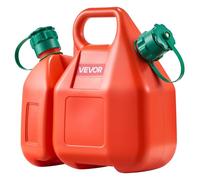 VEVOR Contenitore per Carburante 6 L, Serbatoio Carburante con Beccuccio e Contenitore Olio Extra da 1,9 L, Portata Massima di 0,091L/s, per la Maggior Parte delle Auto, Moto, ATV e UTV