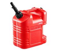 VEVOR Contenitore per Carburante 9,5 L con Beccuccio e Scala Trasparente, Portata Massima 0,25L/s, per Liquidi Piatto Portatile per la Maggior Parte delle Auto, Moto, ATV, UTV, Rosso, 1 Confezione