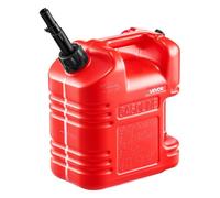 VEVOR Contenitore per Carburante 9,5 L con Beccuccio e Scala Trasparente, Portata Massima 0,25L/s, per Liquidi Piatto Portatile per la Maggior Parte delle Auto, Moto, ATV, UTV, Rosso, 1 Confezione