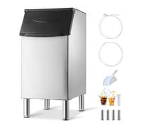 VEVOR Contenitore per Ghiaccio Commerciale, Macchina per Cubetti di Ghiaccio da 136 kg, in Acciaio Inox con Piedini in Gomma Antiscivolo Regolabili, per Ristoranti, Hotel e Negozi di Bevande