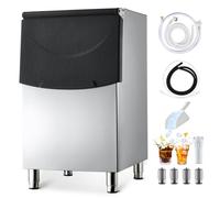 VEVOR Contenitore per Macchine per Cubetti di Ghiaccio Commerciali, Capacità 113 kg, Secchio per Ghiaccio in Acciaio Inox con Piedini in Gomma Antiscivolo, per Ristoranti, Solo Contenitore