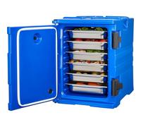 VEVOR Contenitore per Alimenti Isolato 90L Scaldavivande per Catering Blu