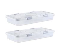 VEVOR Contenitore Sottoletto da 1010 x 510 x 150 mm Scatole Sottoletto 2 Pezzi