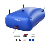 VEVOR Contenitori di Stoccaggio per Acqua Pieghevole da 300 Litri in PVC Blu