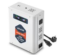VEVOR Convertitore di Tensione Step-Down da 3000 VA, Trasformatore di Potenza per Impieghi Gravosi da 220 V a 110 V con 2 Prese USA, Uscita USB, Display LCD, Protezione della Temperatura