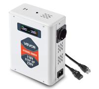 VEVOR Convertitore di Tensione Step-Up da 2000 VA, Trasformatore di Potenza per Impieghi Gravosi da 110 V a 220 V con 2 Prese USA, Uscita USB, Display LCD, per Elettrodomestici da 220 V