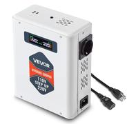 VEVOR Convertitore di Tensione Step-Up da 3000 VA, Trasformatore di Potenza per Impieghi Gravosi da 110 V a 220 V con 2 Prese USA, Uscita USB, Display LCD, per Elettrodomestici da 220 V