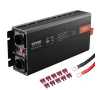 VEVOR Convertitore Onda Sinusoidale 3000W DC 12V AC 230V Display LCD Convertitore di Potenza con 3 Prese AC 2 Porte USB 1 Porta Type-C 10 Fusibili di Ricambio per Grandi Elettrodomestici