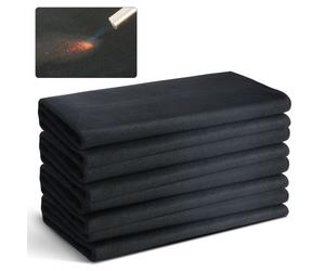 VEVOR Coperta per Saldatura in Feltro di Carbonio 4 Pezzi, Set Coperte Resistenti al Calore 982℃, Copertura per Saldatura 950 x 910 x 3mm con Isolamento Ignifugo Gommini Metallici