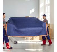 VEVOR Coperte Protettive Traslochi Mobili 2032x1829mm 12 Pz Colore Blu/Arancione