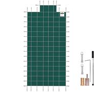 VEVOR Copertura di Sicurezza per Piscina da 6,1x12,2 m, Copertura di Sicurezza Rettangolare per Mantenimento Temperatura Acqua, Resistente Durevole per Piscina Solida Copertura di Sicurezza Invernale