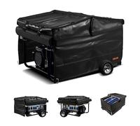 VEVOR Copertura Impermeabile per Generatori 860 x 605 x 530 mm Copertura del Generatore, Universale, per Maggior Parte dei Generatori 3500 a 12000 W con Tessuto Oxford 420D Spesso e Resistente, Nero