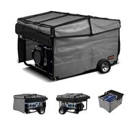 VEVOR Copertura Impermeabile per Generatori 865 x 657 x 535 mm Copertura del Generatore, Universale, per Maggior Parte dei Generatori 3500 a 12000 W con Tessuto Oxford 420D Spesso e Resistente, Grigio