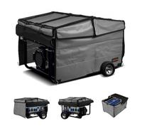 VEVOR Copertura Impermeabile per Generatori 865 x 657 x 535 mm Copertura del Generatore, Universale, per Maggior Parte dei Generatori 3500 a 12000 W con Tessuto Oxford 420D Spesso e Resistente, Grigio