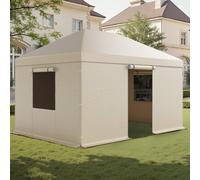 VEVOR Copertura Invernale per Gazebo, per Gazebo Rigidi da 3,10 x 4,41 m, Copertura per Tutte le Stagioni con Pareti Laterali e Finestre in Rete, per Ripari Chiusi, non Inclusi