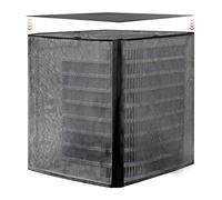 VEVOR Copertura per Aria Condizionata da Esterno 71,1x71,1x81,2 cm, Copertura Protettiva da Detriti Pioggia per Condizionatore, Tessuto in Poliestere Rete in PVC, Misura Universale