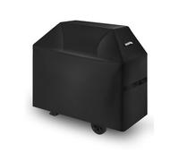 VEVOR Copertura per Barbecue all'Aperto, Impermeabile, Resistente allo Sbiadimento e alle Intemperie, Poliestere 600D Resistente, Facile da Indossare, con Cinghie a Strappo, 147,3 cm Nero