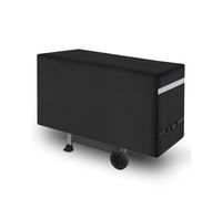 VEVOR Copertura per Barbecue all'Aperto, Impermeabile, Resistente allo Sbiadimento e Intemperie, Poliestere 600D Resistente, Facile da Indossare, con Fibbie di Sicurezza, 197,6 cm Nero