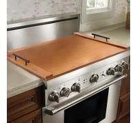 VEVOR Copertura per Fornello a Bordo per Spaghetti 76,2 x 55,88 cm Copertura per Fornello a Gas e Fornello Elettrico, Tagliere in Legno di Pino con Manici, per Spazio sul Bancone e Vassoio, Naturale