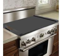 VEVOR Copertura per Fornello a Forma di Tagliere, Copertura per Fornelli RV/Copertura per Lavello da Cucina, Tagliere in Legno di Pino con Maniglie Integrate, per Piano di Lavoro e Vassoio, Nero